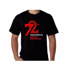 KAOS KEMERDEKAAN 72 TAHUN INDONESIA - Hitam