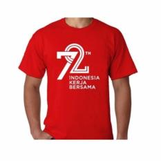 KAOS KEMERDEKAAN 72 TAHUN INDONESIA - Merah
