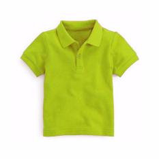 Kaos POLO ANAK HIJAU STABILO - Cotton Pique