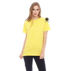 KAOS POLOS COTTON COMBED PREMIUM BANDUNG PRIA WANITA DEWASA YELLOW SOLID