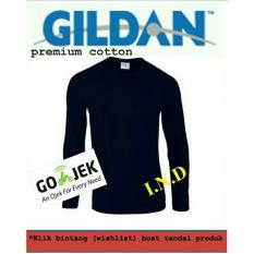 Kaos Polos Gildan Lengan Panjang Navy - Cb3dc9