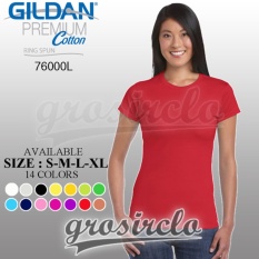 kaos polos gildan premium 76000 L ladies murah jakarta