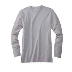 Kaos Polos LENGAN PANJANG 20S - ABU-ABU MISTY