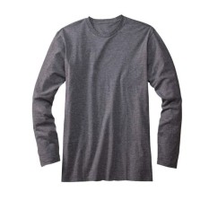 Kaos Polos LENGAN PANJANG 20S - ABU TUA MISTY