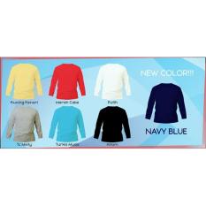 Kaos Polos Lengan Panjang 20S Cotton Combed Size S - Dc596e
