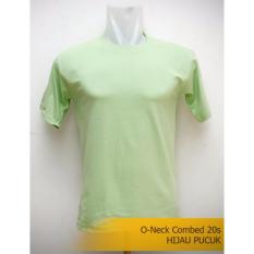 Kaos Polos Murah Adem Berkualitas Combed 20s Hijau Pucuk Size M