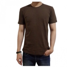 Kaos Polos O-Neck Cotton Combed 20s - Coklat