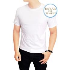 Kaos Polos Oneck Cotton Combed Putih –Unisex