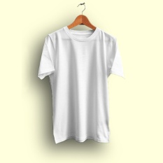 Kaos Polos PUTIH - Cotton Combed 20s