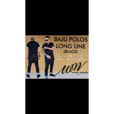 Kaos Polos Swag Baju Longline Hitam - Iukqra