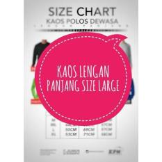 Kaos Polos Warna Lengan Panjang Size L (Large) - Ad77dc