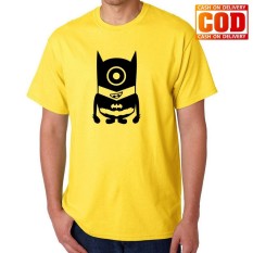 Kaos Premium KaosAjalah KAW / Baju Distro / Tshirt Casual Pria Wanita / Fashion Atasan / Superhero Batman Wonder Woman Flash Justice League / Batman Minion