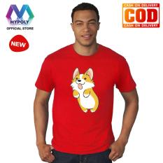 Kaos Premium Mypoly Pria Laki-Laki PL / Baju Couple Family Keluarga / Tshirt distro Anak Wanita / Fashion atasan / Kaos Pria Dewasa imlek18 corgi jump
