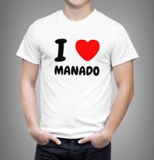 Kaos Pria I LOVE Manado Uk Bayi - Dewasa 0 - L ( 23 Warna )