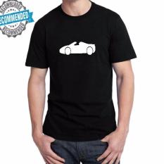 Kaos Pria Murah / Tshirt Cowo Lengan Pendek Balap - Hitam