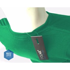 Kaos Pria - V Neck Lengan Panjang - Rare Polos - warna Hijau muda - All size
