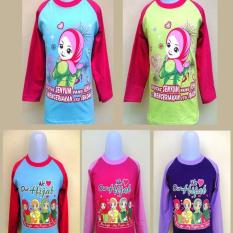 Kaos Raglan Anak Size s / Kaos raglan motif kartun islami
