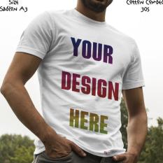 Kaos Satuan Sablon Print Dtg Desain Sendiri A3 - Mf04pa