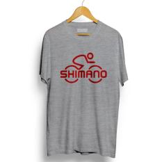Kaos Sepeda SHIMANO Kualitas Premium - Abu Misty Red Premium