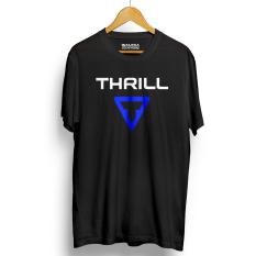 Kaos Sepeda THRILL Kualitas Premium - Black Blue