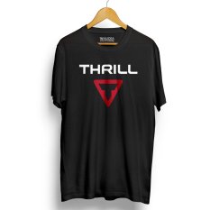 Kaos Sepeda THRILL Kualitas Premium - Black Red