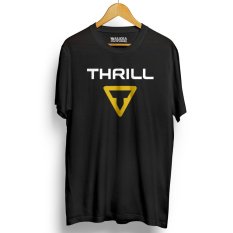Kaos Sepeda THRILL Kualitas Premium - Black Yellow
