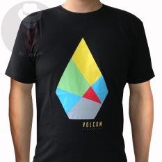 Kaos Surfing / Kaos Distro / Kaos Casual Pria / T-shirt Casual SUPER PREMIUM Pria VOLCOM BLACK VOL021
