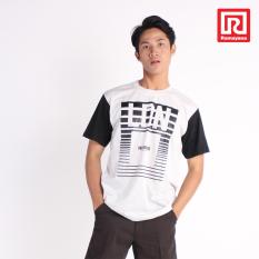Ramayana - Super R - Kaos T-Shirt Pria London Kombinasi Lengan Oblong Teteron Cotton Misty61 – Super R (07973398)
