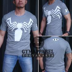Kaos tshirt manset baselayer under armour Venom Compression 1818 gym run sepeda tennis training excersise unisex printing