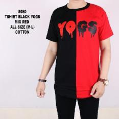 Kaos Yogs Pria Lengan Pendek Hitam Putih Baju Kaos Distro Katun - Kaosdistro