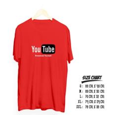 Kaos youtube cotton combed 20s premium quality