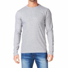 Kaos55 Kaos T-Shirt O-Neck Lengan Panjang Slim - Abu Misty