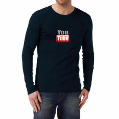 Kaos55 Pria / Kaos Cowo Lengan Panjang Youtube - Dongker