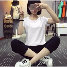 KaosBro Kaos Polos O-Neck Lengan Pendek Wanita - Putih