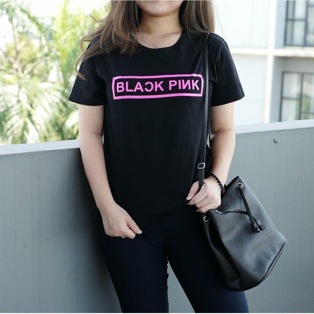 KaosBro - Tumblr Tee / T-Shirt / Kaos Wanita - Black Pink BlackPink