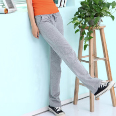 Celana Kulot Katun Murni Celana Olahraga Perempuan Musim Semi dan Musim Gugur Model Baru Celana Panjang Kasual Ukuran Besar Celana Olahraga Terlihat Langsing Katun Bohou Model Celana Wanita