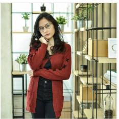 Kardigan Fashion Wanita - Cross Cardie - Rajutan terbaik - Trend Fashion terkini