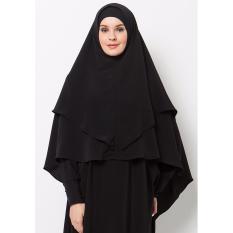 Kasibah Khimar Syar'i Black Khadijah - KSA3