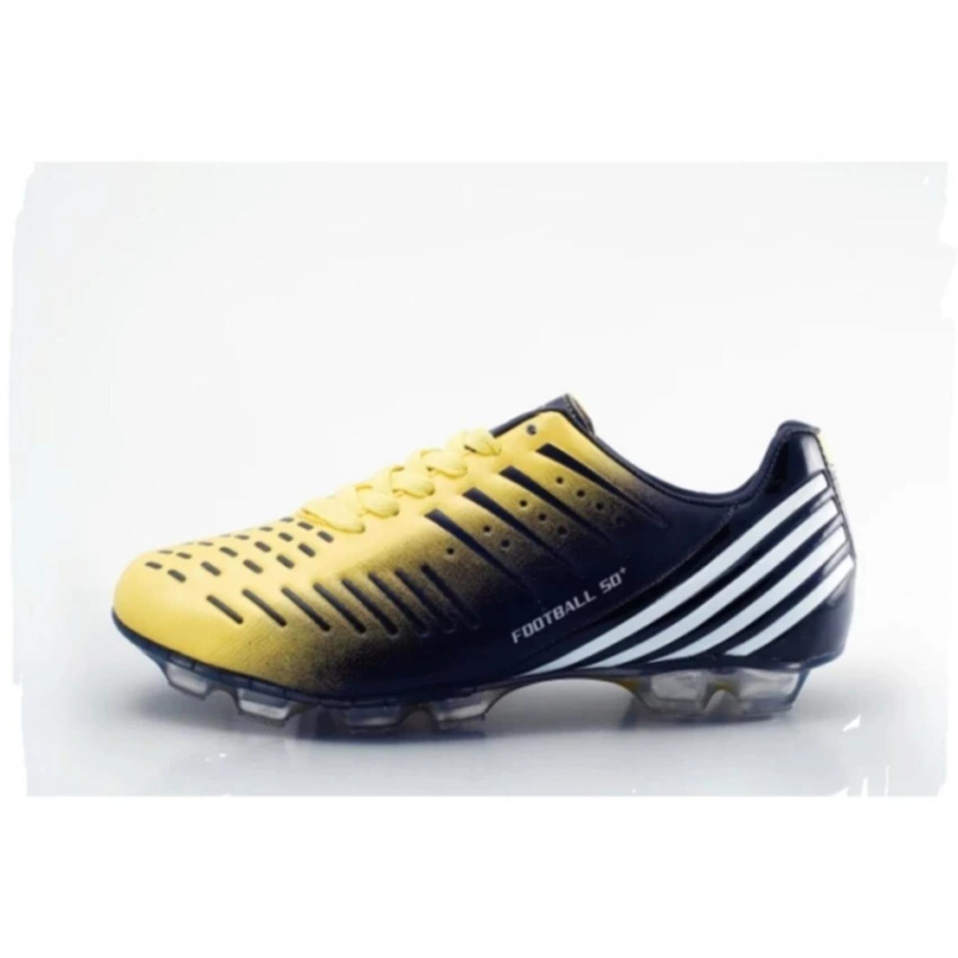 Kasogi Pirlo Soccer Sepatu Bola - Sepatu Sepak Bola - Sepatu Bola Dewasa - Sepatu Bola Pria - Black Yellow