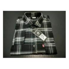 Kasual flanel pakaian Slim lengan panjang baju kemeja kemeja kotak-kotak RIPCURL kualitas terbaik