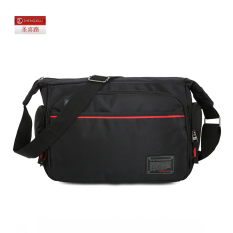 Kasual Oxford Kain Penampang Anti-Air Tas Ransel Tas Tas Bahu Pria (Hitam)