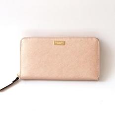 Kate Spade Neda Newbury Lane Zip Wallet (Rose Gold)