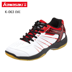 Kawasaki Bulutangkis Tahan Pakai Bersirkulasi Udara (K-063 Putih atau Merah) (K-063 Putih atau Merah)