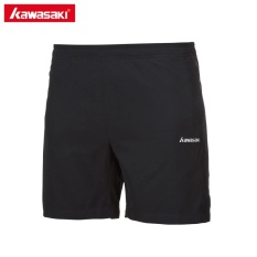 Kawasaki Sp-173602 Netral Unisex Shorts Bulutangkis Meja Celana Pendek Tenis Regular Fit Polyester Sports Shorts (hitam)-Intl