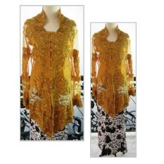 Kebaya Akad Nikah Lengan Panjang Modern Brokat Tile