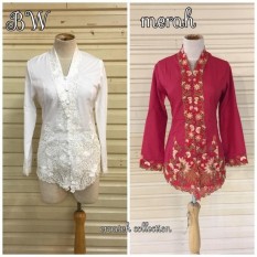 Kebaya Encim 0017 Tangan Panjang Kebaya Kartini Dewasa Renda Kombinasi Kebaya Kutubaru Seragaman