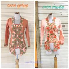 Kebaya Kutubaru Panjang KK01 Semi Katun Kebaya Kartini Encim Modern Seragaman Sekolah Kondangan