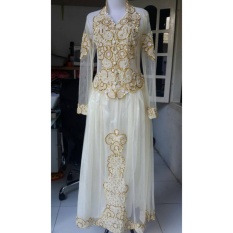 Kebaya Modern - Gaun Kebaya - Gaun Nikah - Gaun Pengantin - Gaun Pesta - Cream