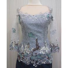 Pakaian Pesta Wanita Kebaya Lamaran Pesta Kondangan Payet Marchesa Silver RR1611 Arcobaleno Pesan Kebaya Seragam,Jual baju model kebaya wisuda modern terbaru, cocok untuk wisuda, pernikahan, kondangan dan acara resmi lainnya dengan harga murah grosir ecer