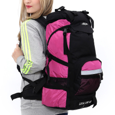 Kebugaran 45l60l Luar Rumah Pria Dan Wanita Holder Tas Gunung Tas Ransel (Merah Muda Warna)